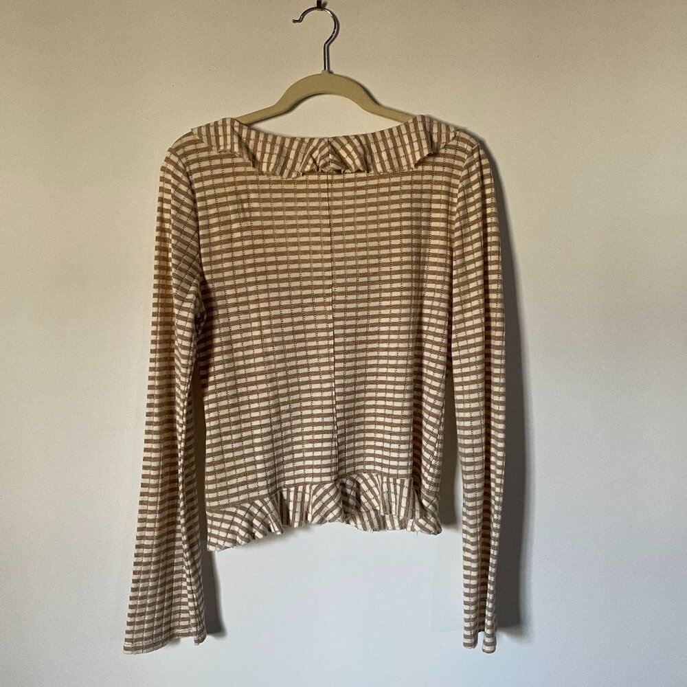 Pilcro Ruffled Cardigan Sweater - Picture 2 of 6